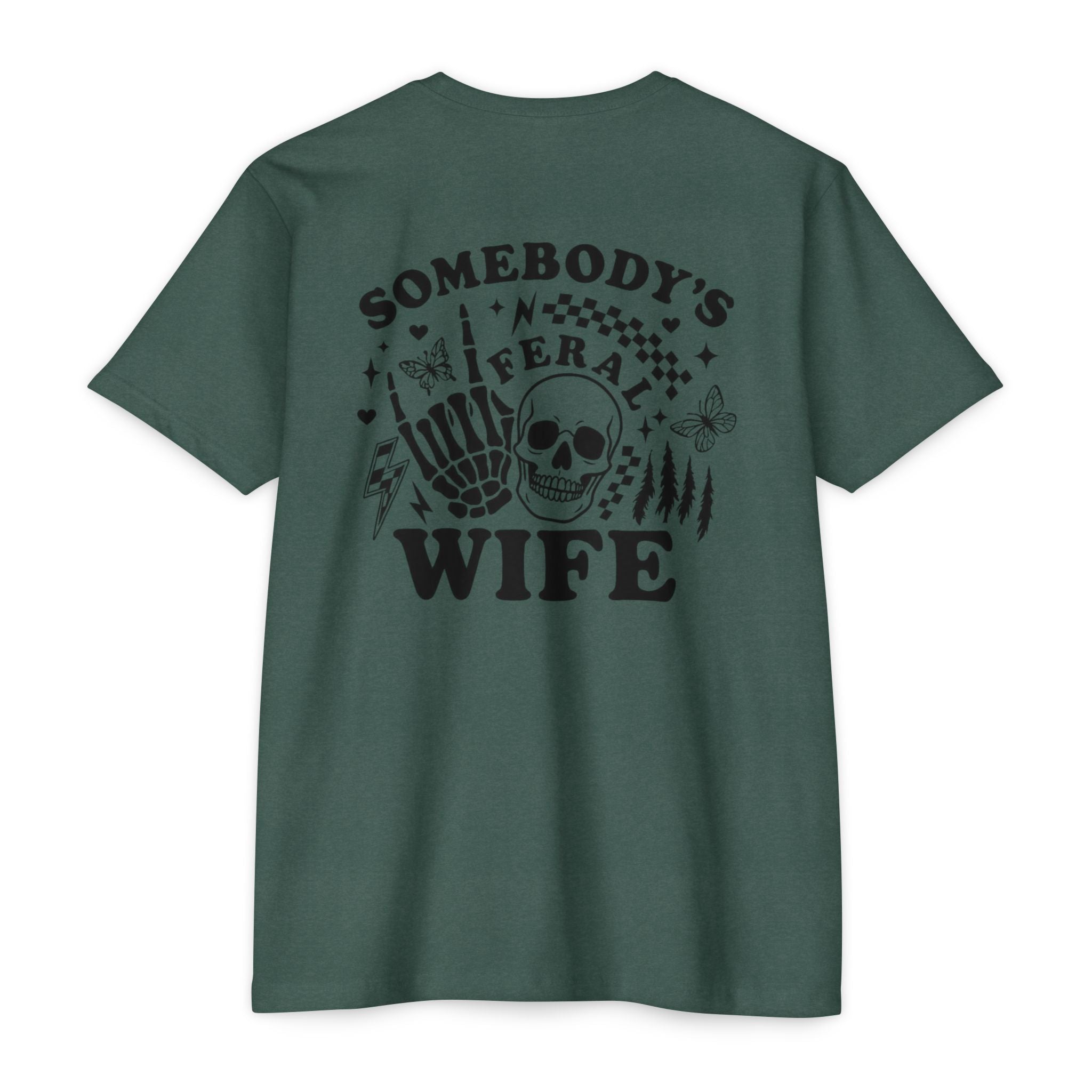 Somebody's Funeral Wife T-Shirt — Gothic Skull & Skeleton Hand Graphic Tee