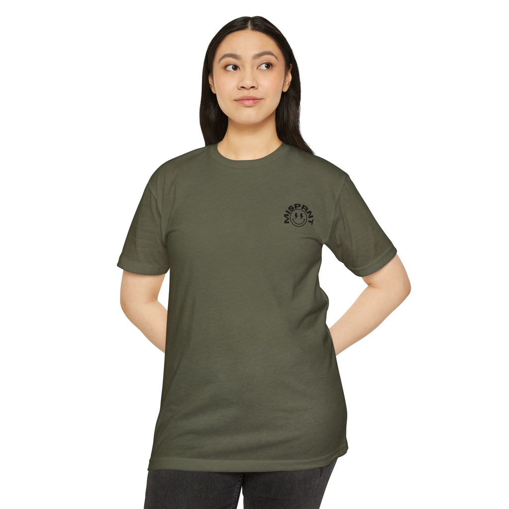 Graphic T-Shirt — "3 Inches Feels Like 8 When You Think You're In Love" Retro Smile Design