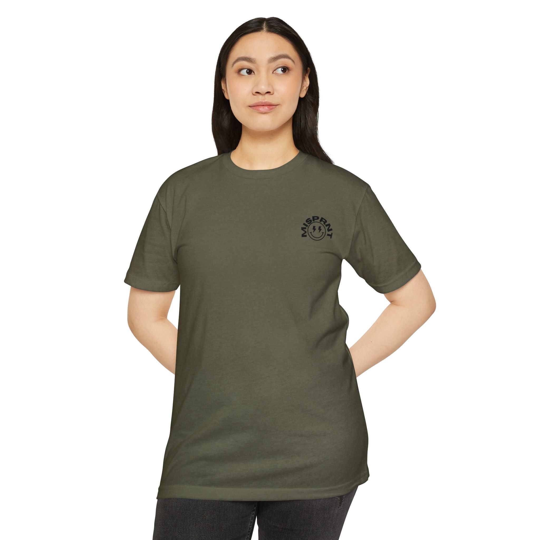 Graphic T-Shirt — "3 Inches Feels Like 8 When You Think You're In Love" Retro Smile Design