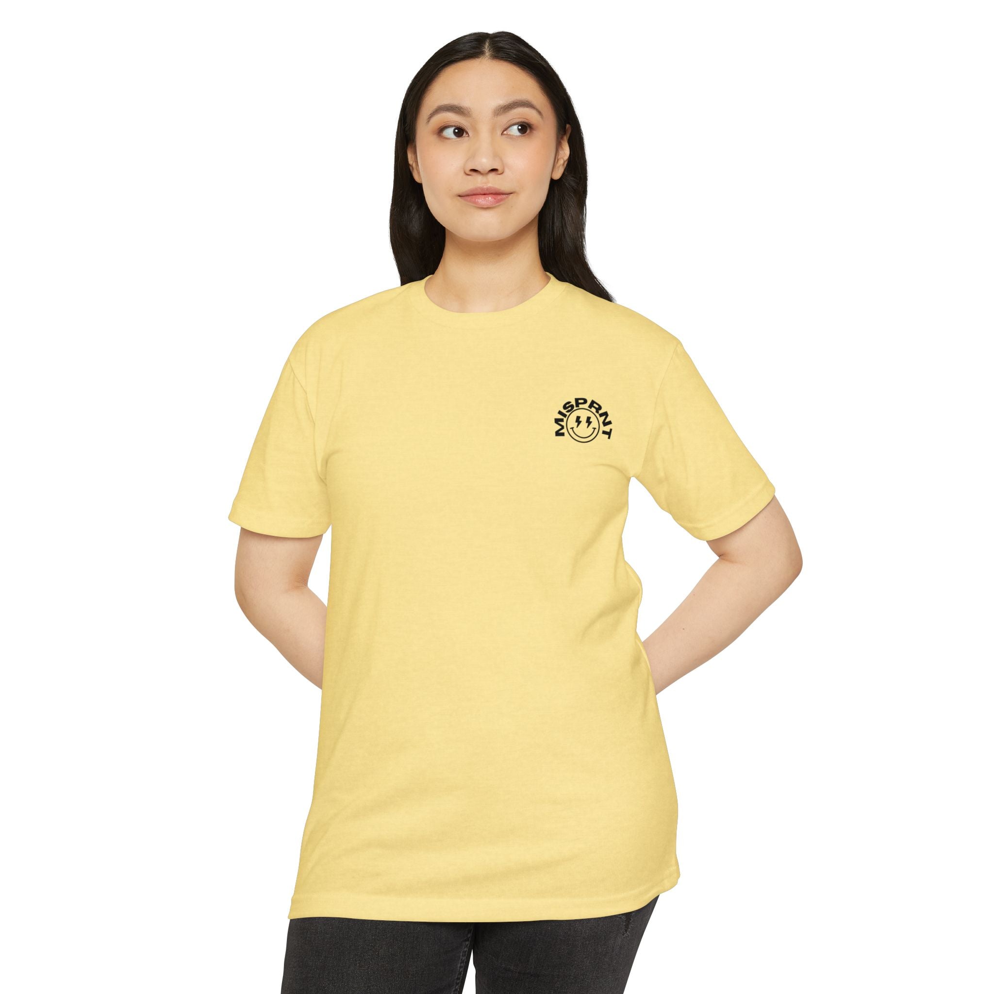 Never Looking Back Graphic T-Shirt — Funny Retro Smiley Quote Tee