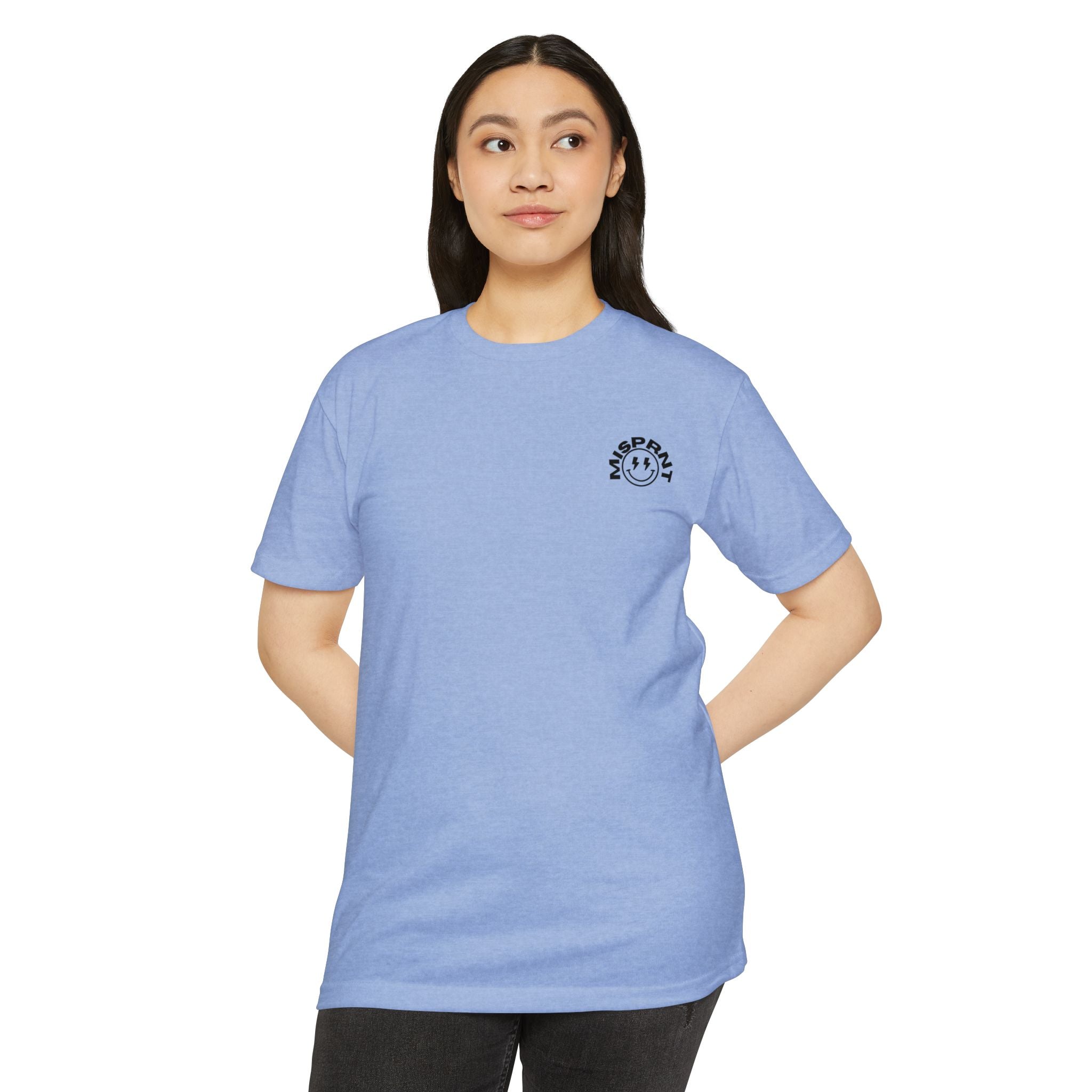 Never Looking Back Graphic T-Shirt — Funny Retro Smiley Quote Tee