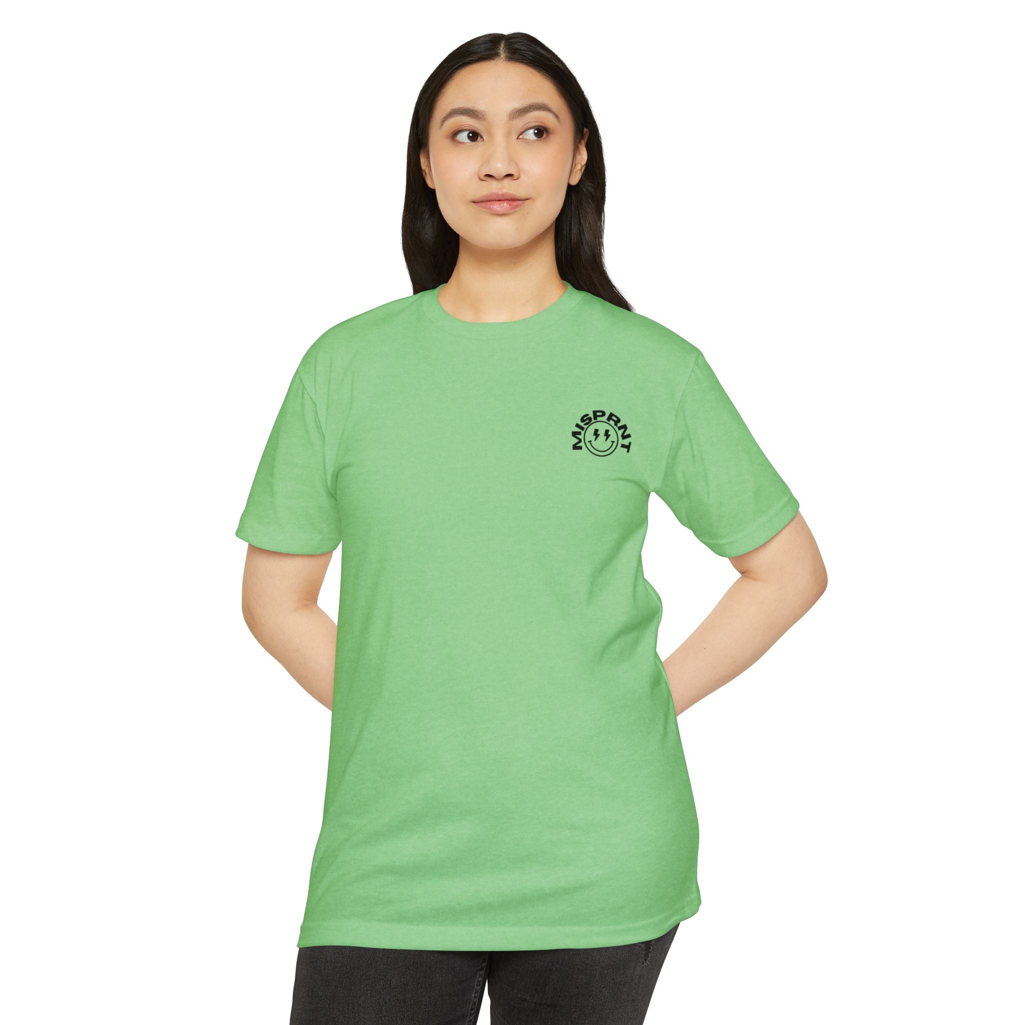 Never Looking Back Graphic T-Shirt — Funny Retro Smiley Quote Tee