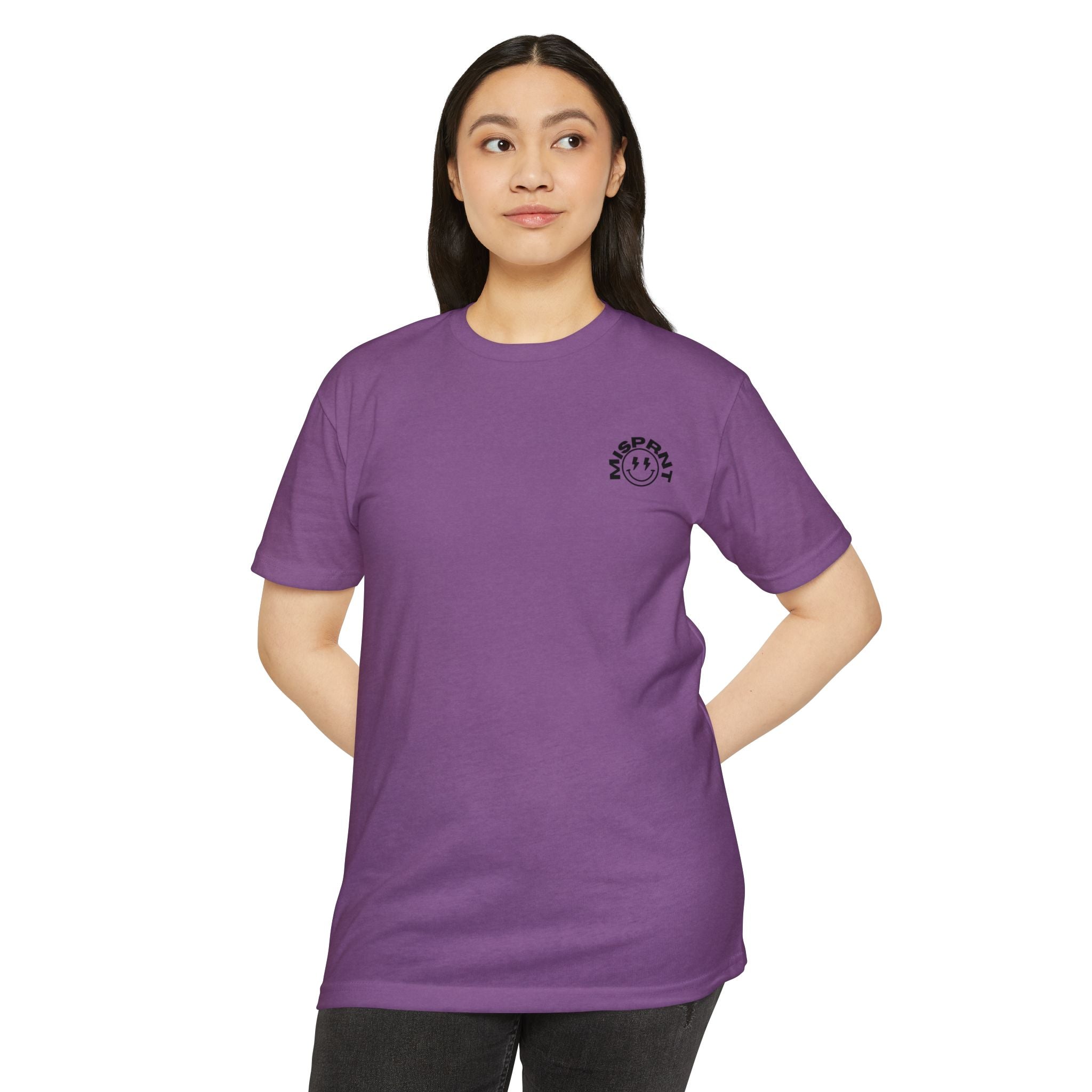 Never Looking Back Graphic T-Shirt — Funny Retro Smiley Quote Tee